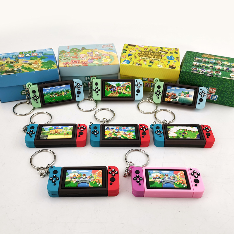 Wholesale Game Console With The Switch Keychain Mario Game Peripheral Key Ring Plastic Keychains