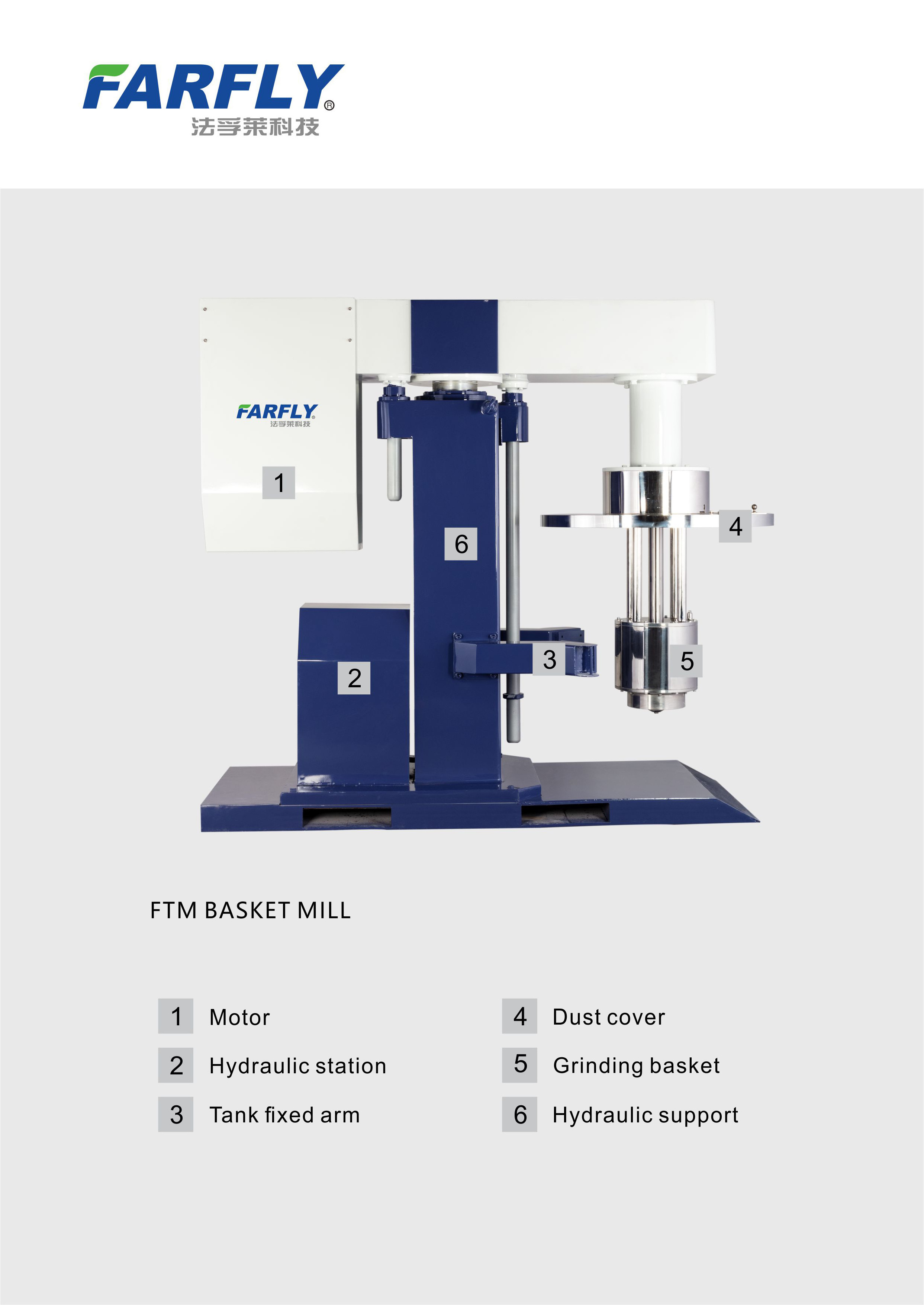 China Farfly FTM 500L paint grinding basket grinding ball mill