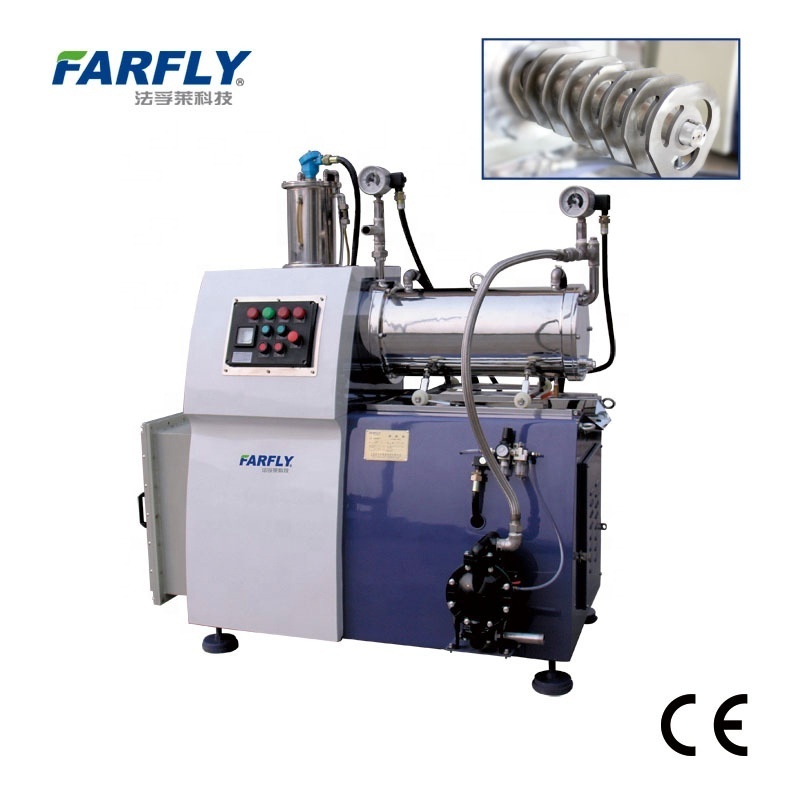 China Farfly FWE paint sand mill,horizontal sand mill,laboratory bead mill