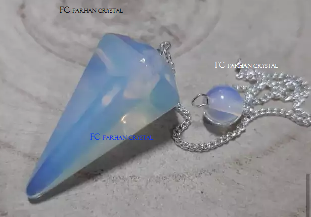 OPALITE PENDULUMS / GEMSTONE PENDULUMS/ CHAKRA REIKI HEALING PENDULUM BUY FROM FARHAN CRYSTAL