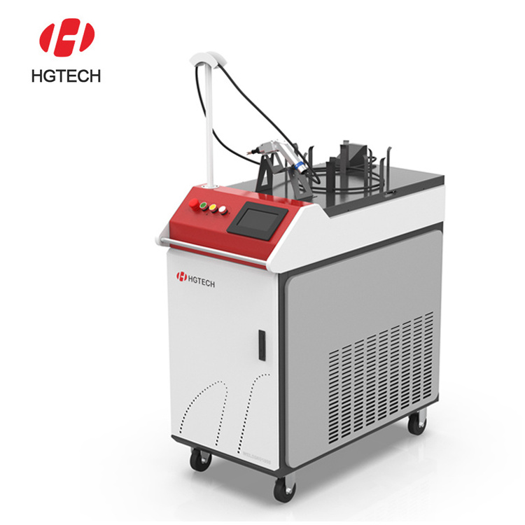 HGTECH Laser Hand Held Fiber Laser Welding Machine For Stainless Steel Continuous Weld Metal Alloy Hot Sale 1000w 1500w Used