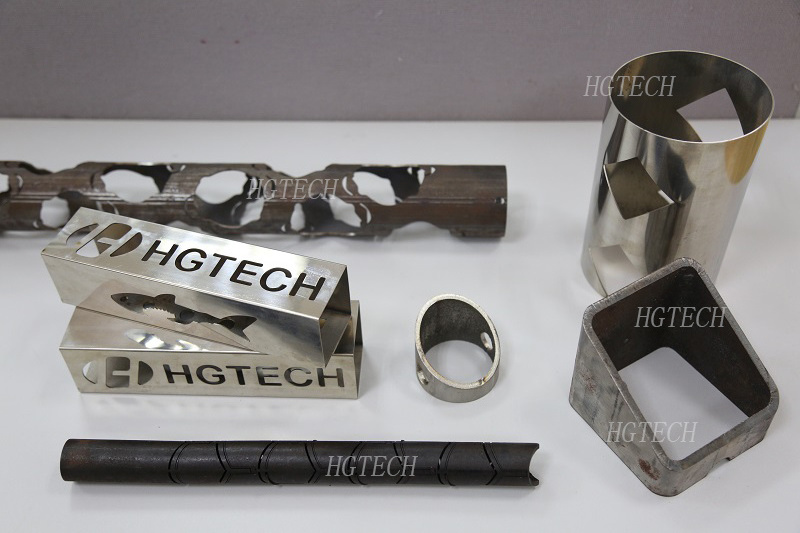 HGTECH 1000W 2KW 3KW 6KW Metal Round Square Tube And Metal Sheet CNC Fiber Laser Cutting Machine Price