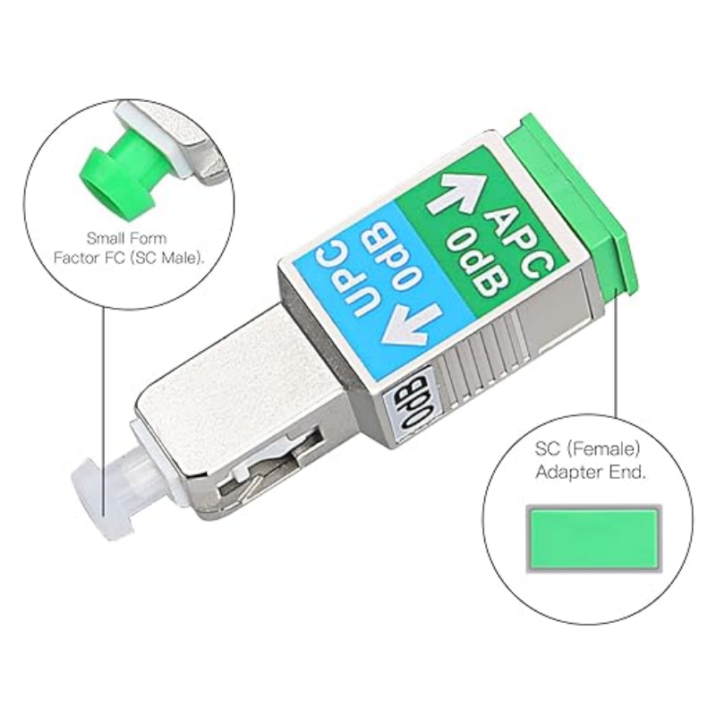 Fiber Optic Adapter Singlemode SM 9/125 SC/UPC Male to SC/APC Female Optical Converter Connector Coupler