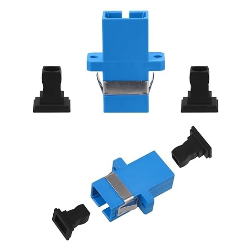 Factory Price SC Female to SC Female SM SX Fiber Coupler Flange Adapter Connector for Extending Fiber Optic Cables