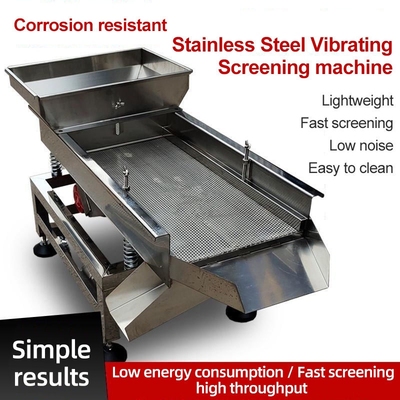 Factory Cheap Hot Sale Food Grain Bean Wheat Corn Sieve Particle Sieving Separator Seed Cleaning Linear Vibrating Screen Machine