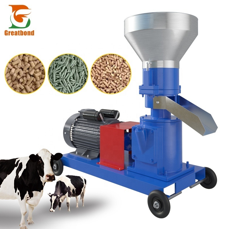 Model125/150 Supplier Sale Cheap Price Birds Grass Chaff Straw Hay Processing Fertilizer Animal Food Making Feed Pellet Machine