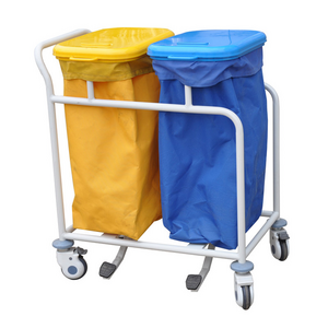 Hospital Medical Cleaning Trolley  Medical Waste Cart with Linen Bag  Multifunction Services