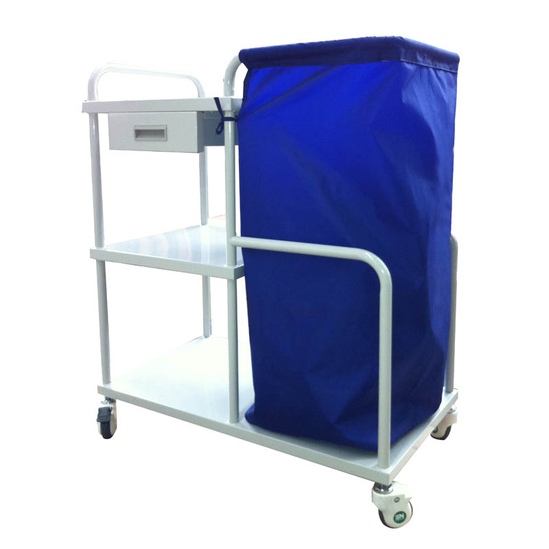 Hospital Medical Cleaning Trolley  Medical Waste Cart with Linen Bag  Multifunction Services