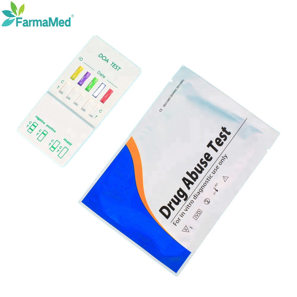 FarmaMed Drugtest Saliva Multi Drugtest Kit Multi K2 AMP, BAR, BZO, BUP, COC, KET, MET, MOR,OPI,MTD,OXY, PCP, TCA