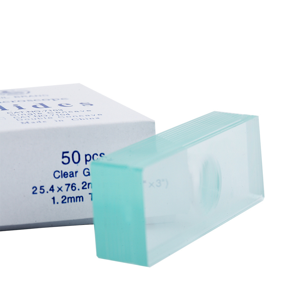 Glass slide for microscope, laboratory use,