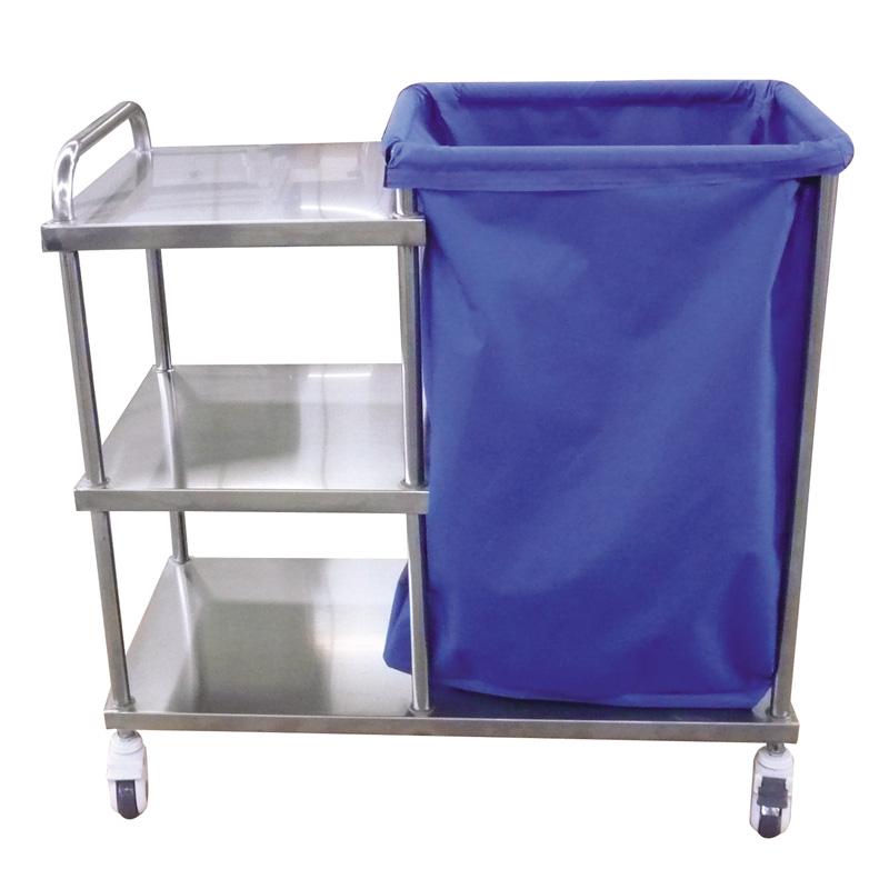 Hospital Medical Cleaning Trolley  Medical Waste Cart with Linen Bag  Multifunction Services