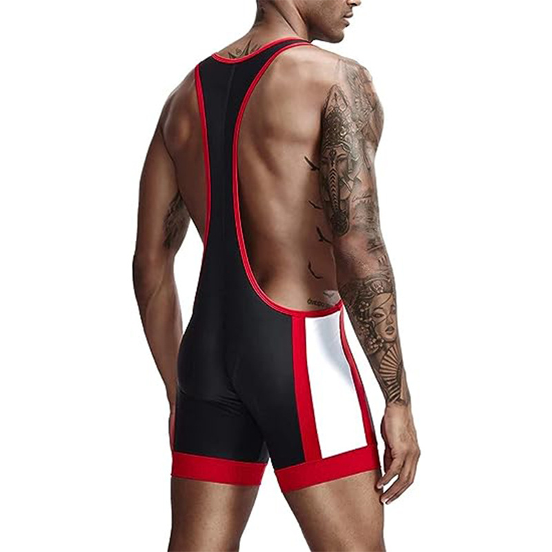 High Quality Custom Blank Wrestling Singlet Men Athletic Jumpsuits Playsuits Bodysuits Wholesale Gymnastics Leotards