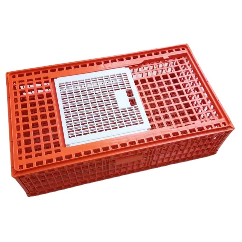 Duck Bird Poultry Transport Crates Plastic Chicken Cages Live Duck Transport Boxes Transport Cage Turnover Container For Sale