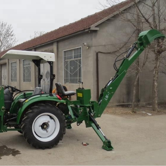 multi purpose tractor with 3 point hitch backhoe for farmland use