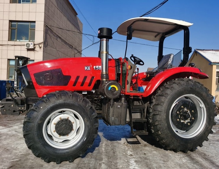 Huaxia HX904 model 90hp 95hp 4x4 Agricultural Tractor with umbrella