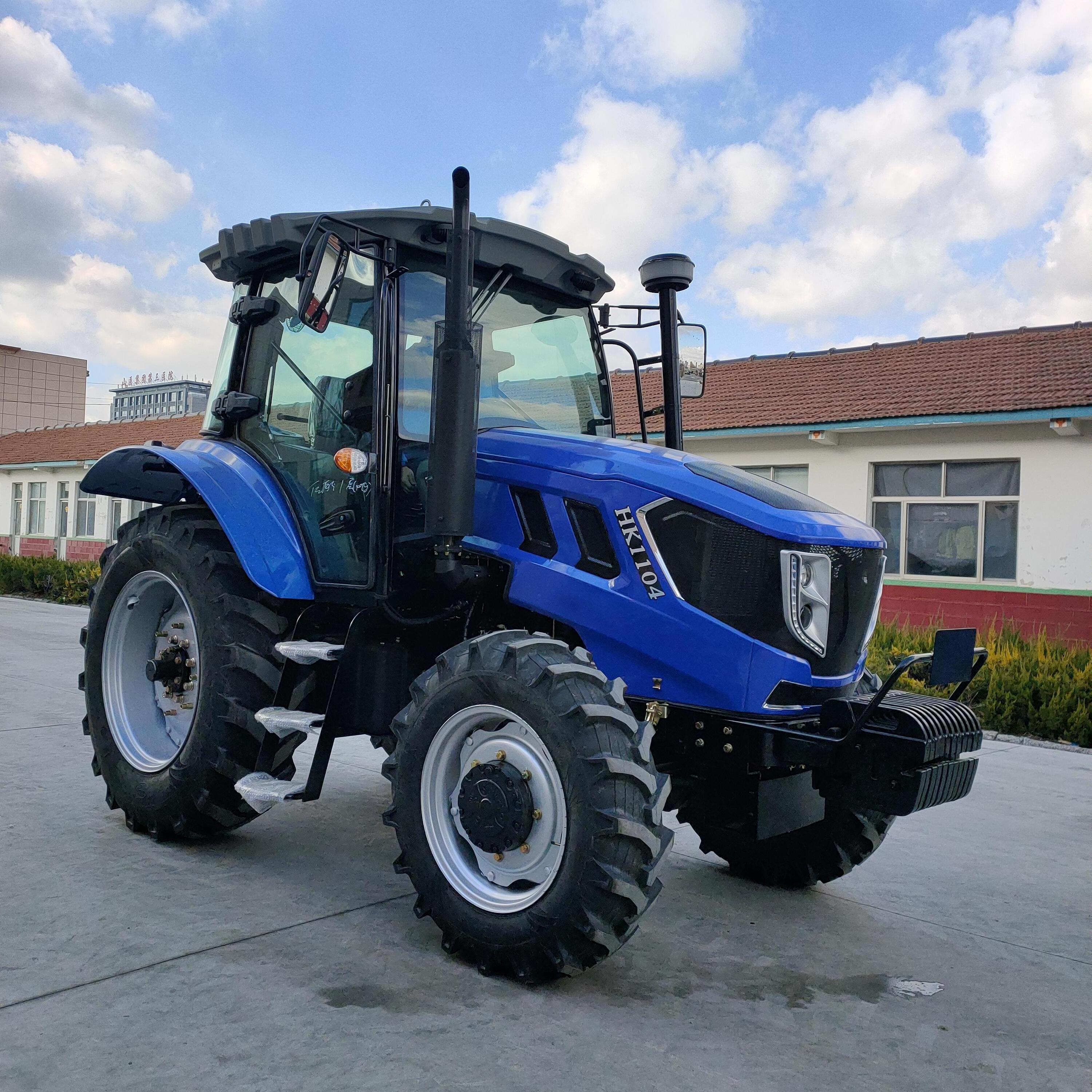 4x4 100hp farm tractors  for sale in Europe electric start diesel engine