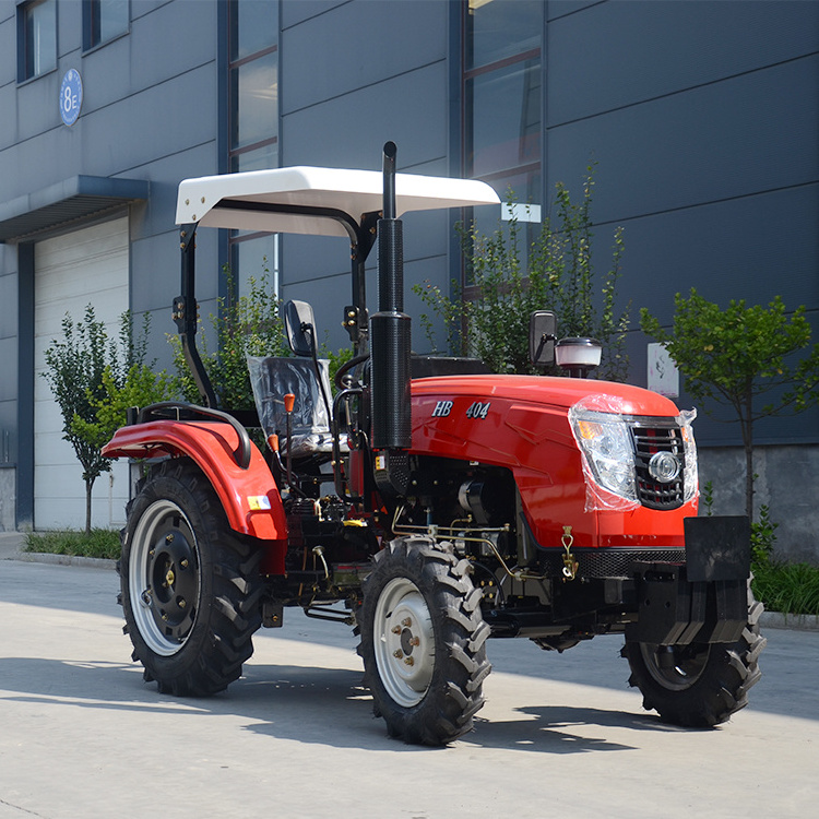 4x4 40hp sunshade farm equipment tractors 4 cylinder diesel engine