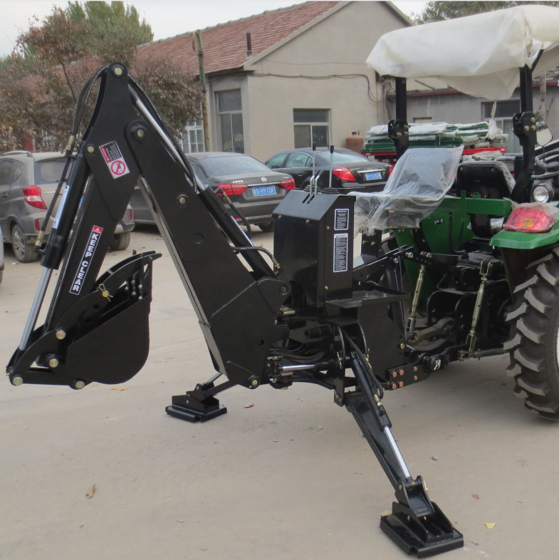 multi purpose tractor with 3 point hitch backhoe for farmland use