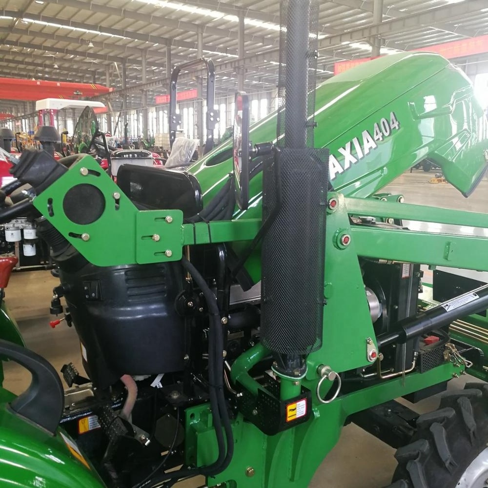 30hp 4x4 compact farm tractor with front end loader and backhoe