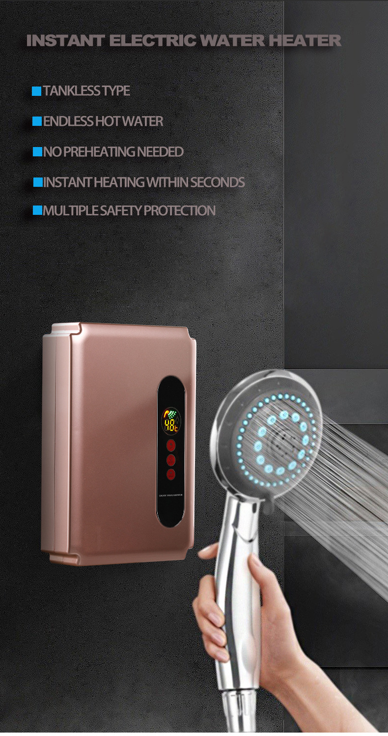 Hot Selling Home Wholesale 110 Volt Tankless Instant Electric Water Heater