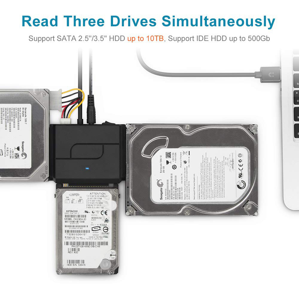 Farsince USB IDE Adapter USB 3.0 to SATA IDE Hard Drive Cable Adapter Converter