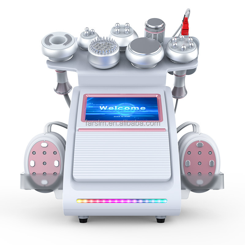 Hot Sale 9 in 1 RF Cavitation Machine 80k EMS BIO Cellulite Reduction Slimming Beauty Equipment