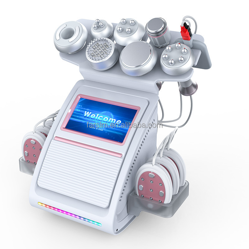 Hot Sale 9 in 1 RF Cavitation Machine 80k EMS BIO Cellulite Reduction Slimming Beauty Equipment