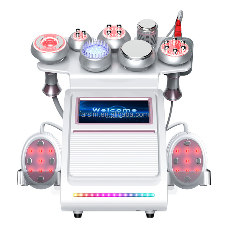 Hot Sale 9 in 1 RF Cavitation Machine 80k EMS BIO Cellulite Reduction Slimming Beauty Equipment