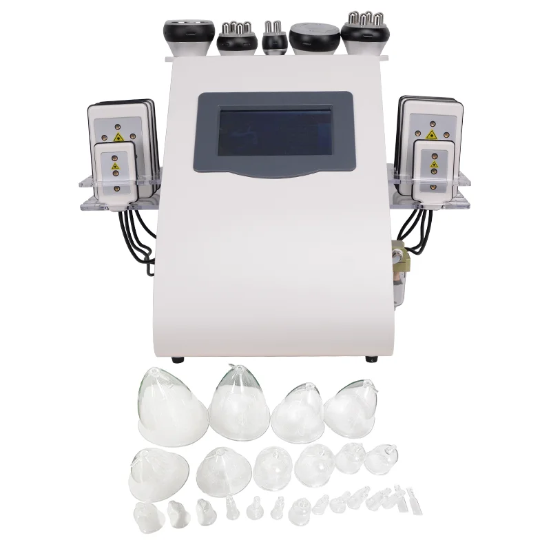 8 in 1 Cupping Breast Enlargement Vacuum Therapy Machine Button Lifting Face Lymphatic Suction Cups Electric Breast Massager