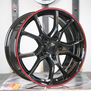 luxury classic for Honda Civic car modified wheels  size 17 inch 5x114.3 aluminum alloy car wheels rims Red