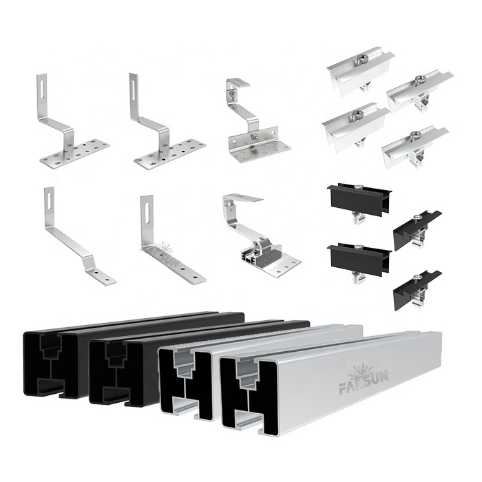 FarSun PV Mounting Bracket Solar Aluminum Rail PV System Rail