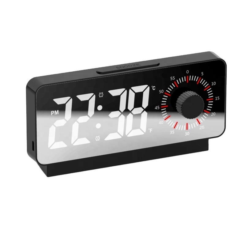 2023 New Multifunctional  led night light  digital alarm clock with countdown digital alarm clock for home decoration