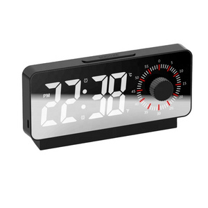 2023 New Multifunctional  led night light  digital alarm clock with countdown digital alarm clock for home decoration