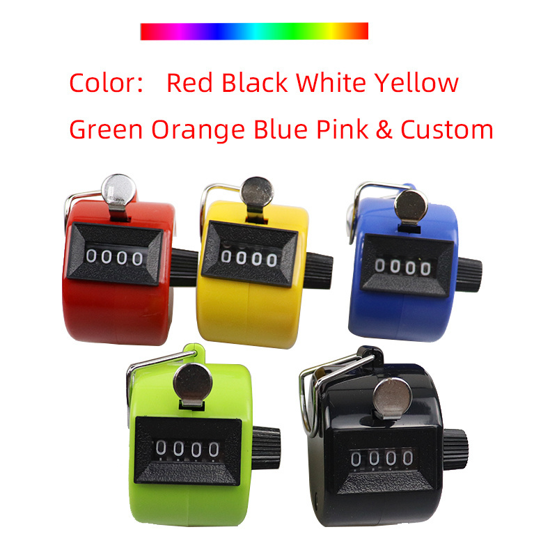 New Metal Case Mechanical Tally Clicker Finger Counter Digital Handheld Counter Custom Extra Nylon Lanyard