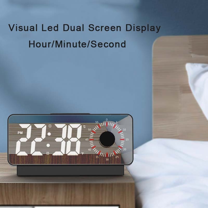 2023 New Multifunctional  led night light  digital alarm clock with countdown digital alarm clock for home decoration