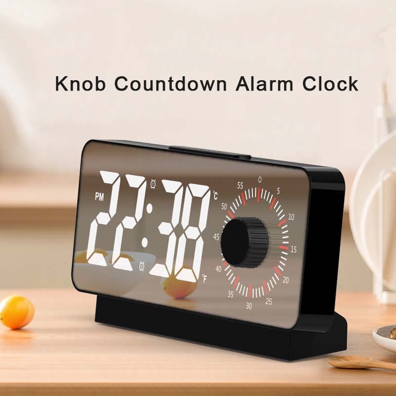 2023 New Multifunctional  led night light  digital alarm clock with countdown digital alarm clock for home decoration