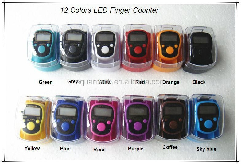 hot sales LED digital muslim finger tally counter/hand digital ring tally counter