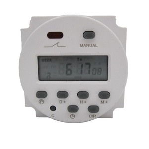 CN101A AC 220V 12V 24V Digital LCD Power Timer weekly 7days Programmable Time Switch Relay 8A TO 16A TIMER 10A CN101 mini