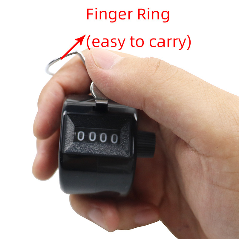 New Metal Case Mechanical Tally Clicker Finger Counter Digital Handheld Counter Custom Extra Nylon Lanyard