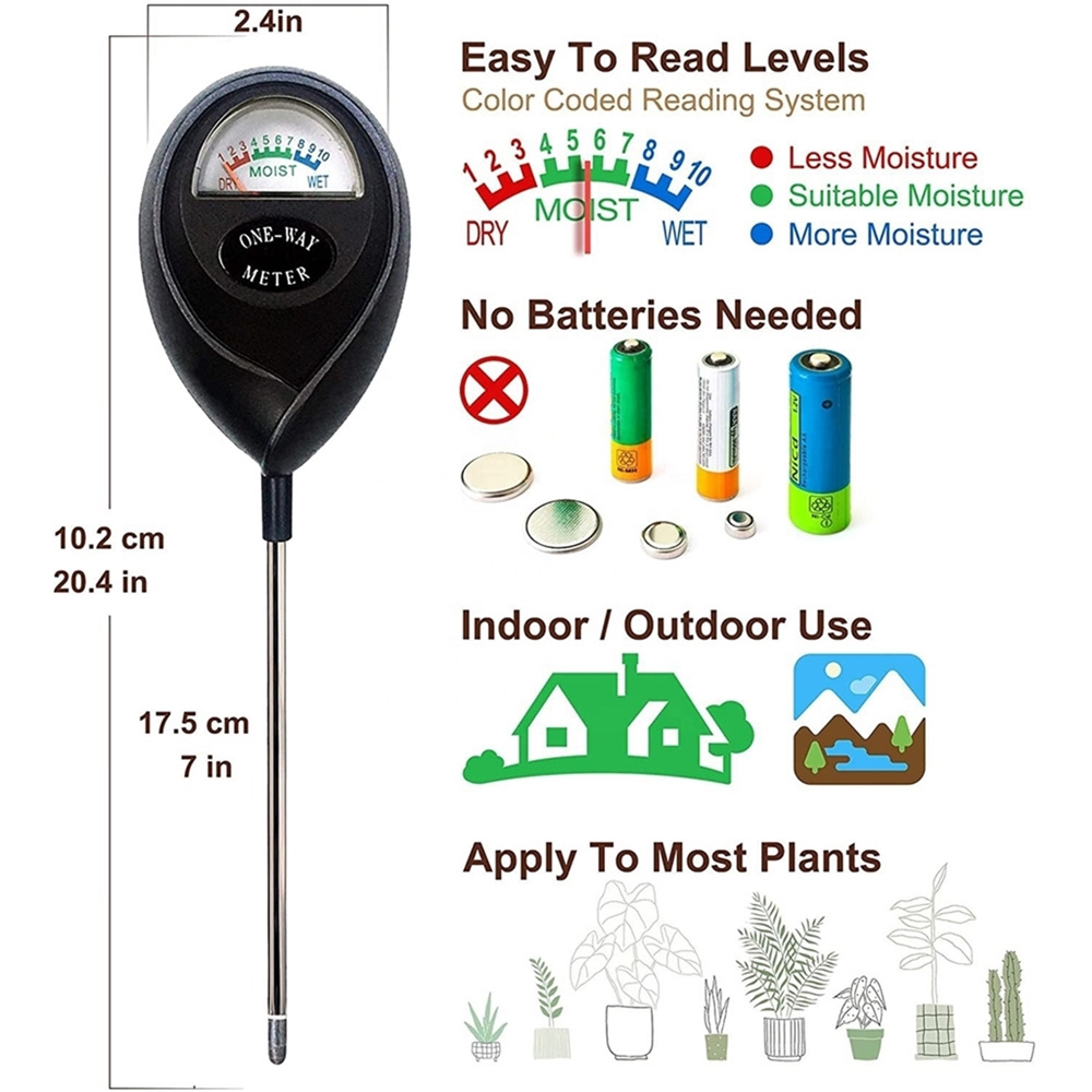 Garden flowers and plants digital soil moisture meter soil meter Nutrient moisture ph test meter