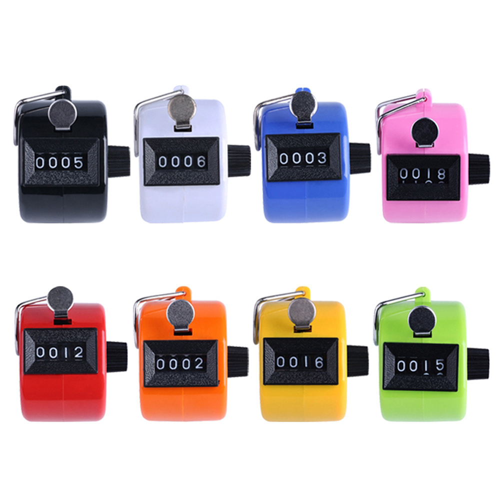 8 Color Hand Tally Counter 4 Digit Tally Counter Mechanical Palm Click Counter Count Clicker