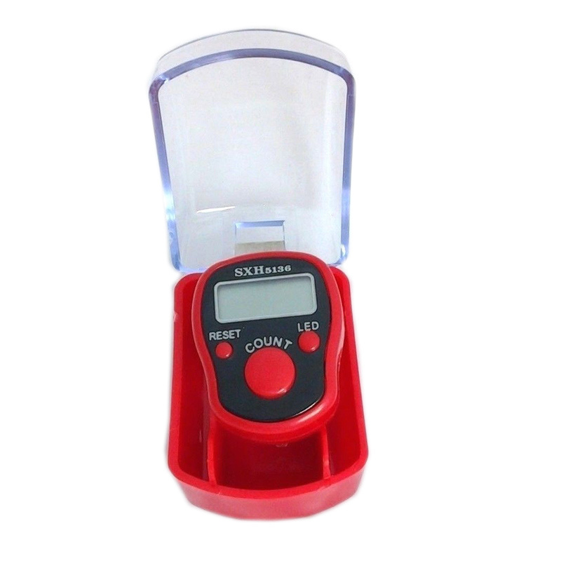 mini finger counter with LED ring tally counter arabic counting