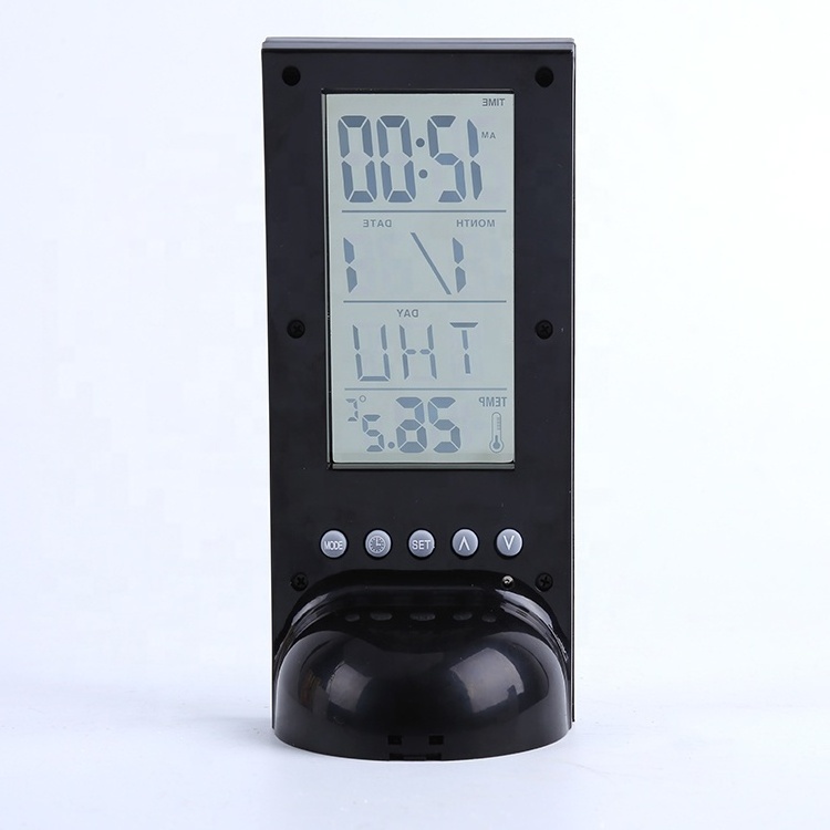 decorative Transparent LCD Digital desk Alarm Clock with Calendar and Timer 2098