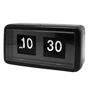 Hot Sale White Black Customized Wholesale Digital Desk And Table Clock Retro Auto Flip Clock