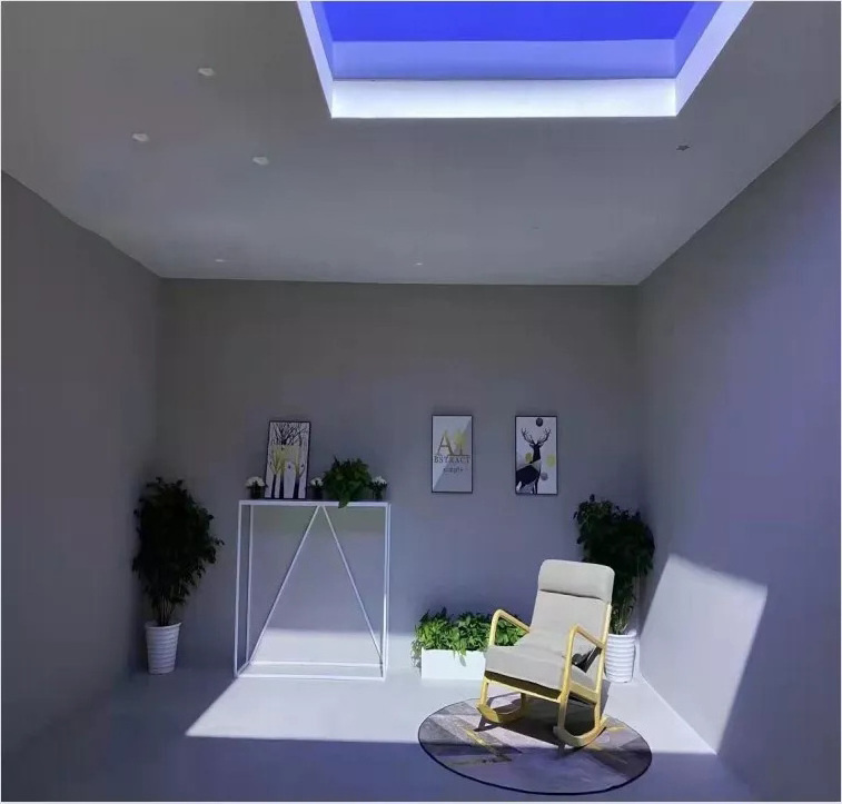 Faux Led Blue Skylight Decorative Led Light Panels 600x1200 Luminous 60w Blue Sky Ceiling Led Panel