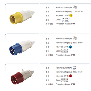 industrial plug and industrial socket IP44 IP67 electric industrial socket