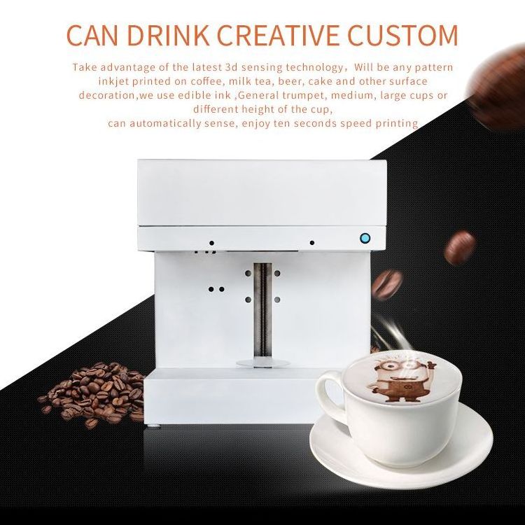 2019 new coffee printer 3d printing cappuccino latte can print any photo selfie art for cafe  restaurant