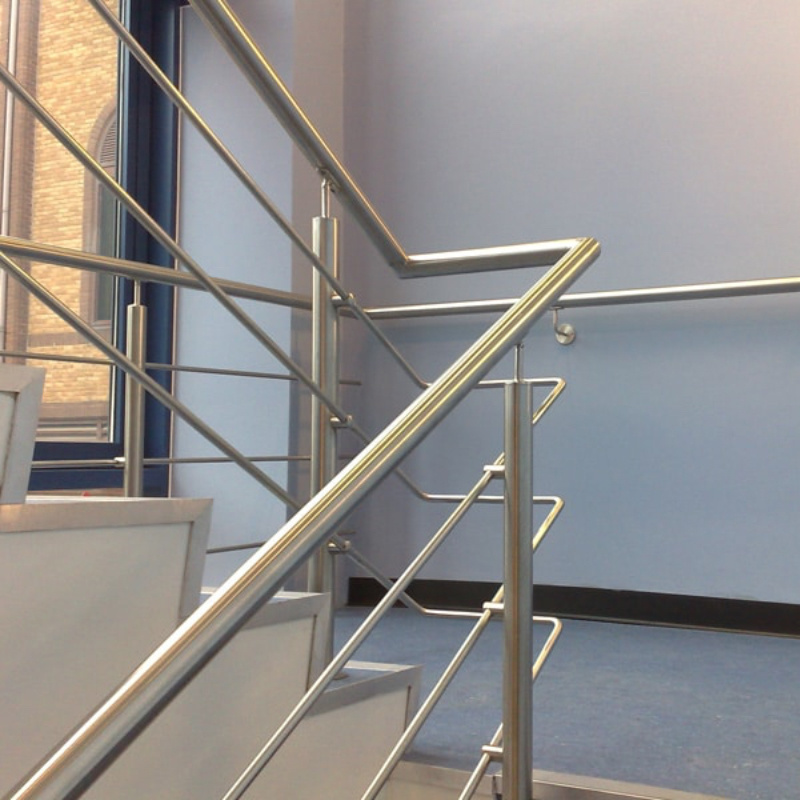 Esang Commercial And Residential Stainless Steel Glass Railing Posts With Tempered Glass Stair Railings Post Pillar