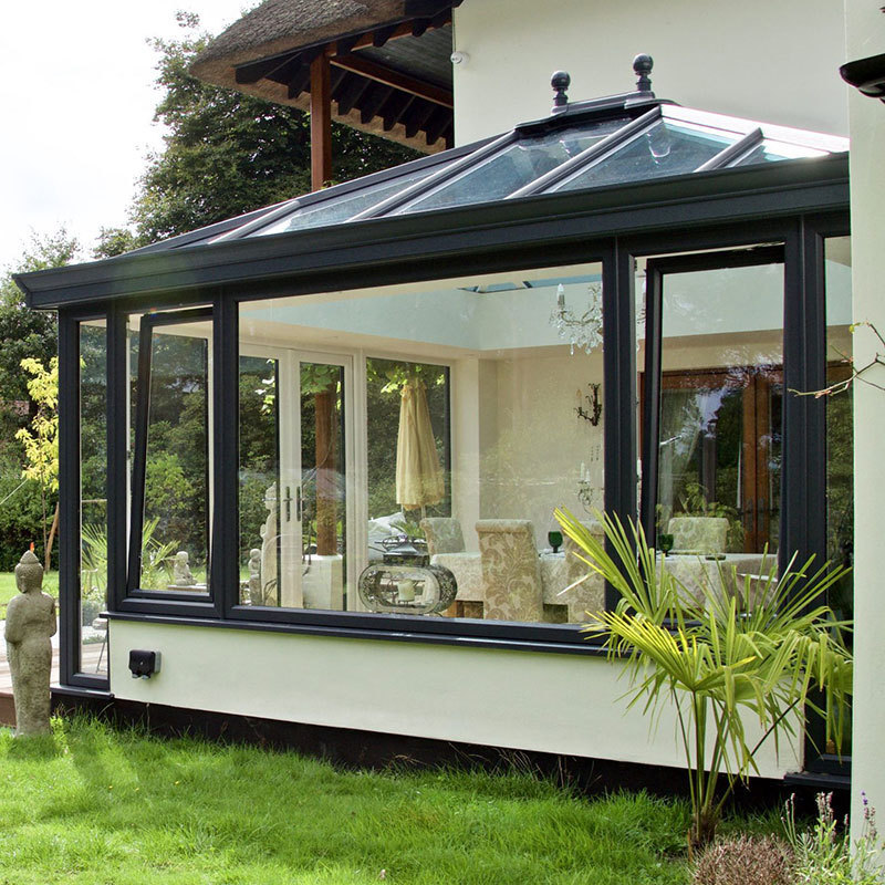 Octagon green houses solarium insulated outdoor glass greenhouse sunroom houses