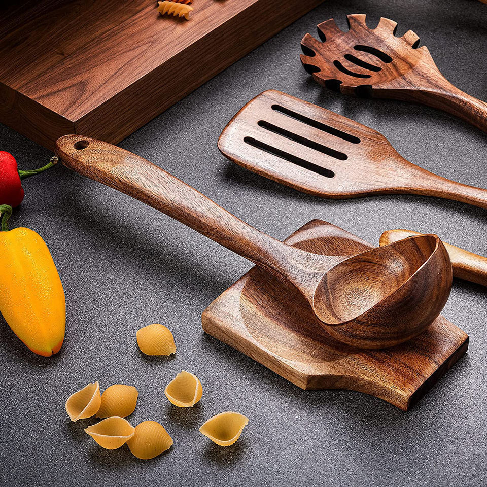 New Design Wood Custom Kitchen Utensils Wooden Kitchen Wear Utensil Set